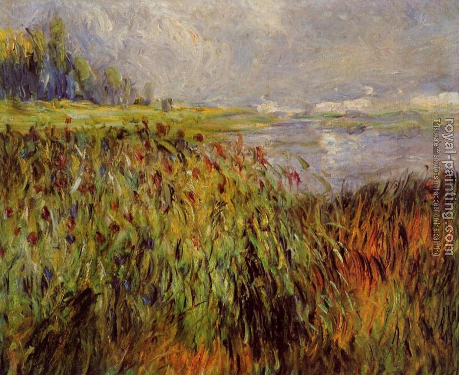 Pierre Auguste Renoir : Bulrushes on the Banks of the Seine